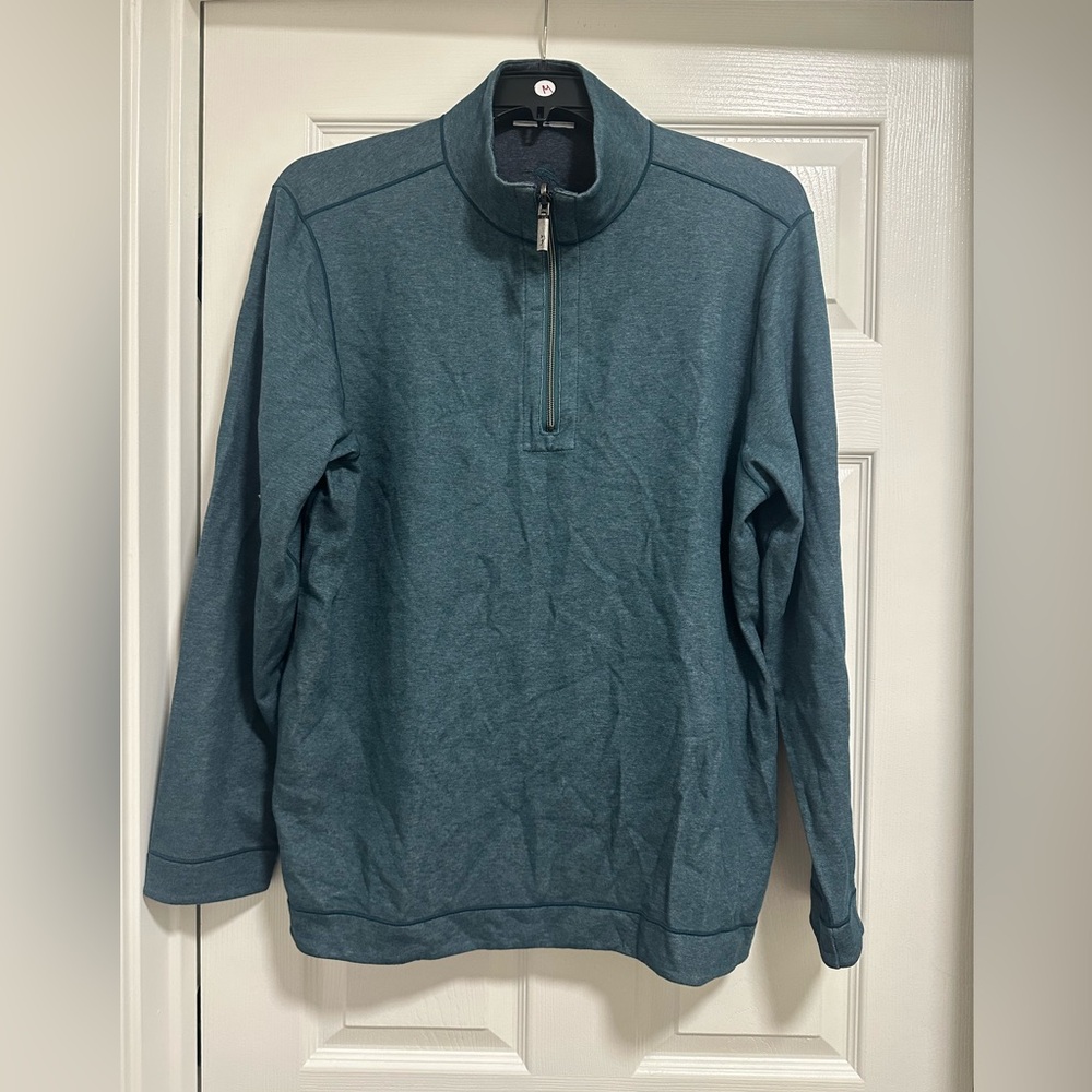 Tommy Bahama Men’s Reversible Switch It Up Half Zip Sweatshirt XL NEW